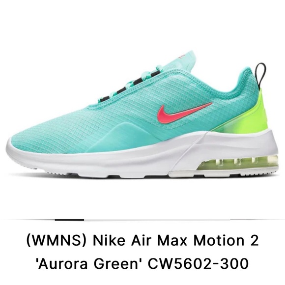 Nike Air Running Shoes Womens 7 Max Motion 2 CW5602-300 Aurora green - Picture 2 of 15